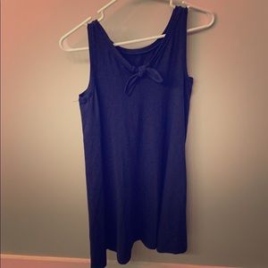 Loft Casual Navy dress with bow in back